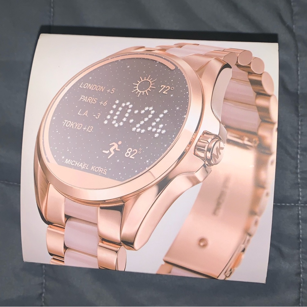 Michael Kors Woman’s Access Bradshaw Rose Gold Stainless Steel Gen 4 smartwatch